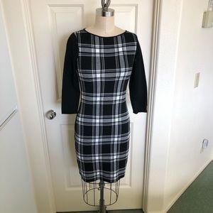 Plaid sweater dress